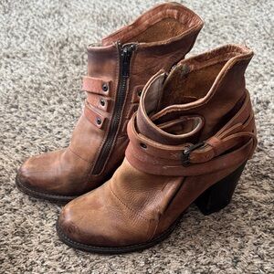 Freebird Blaze Leather Ankle Boots